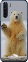 6F hoesje - geschikt voor OPPO A91 -  Transparant TPU Case - Polar Bear #ffffff