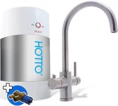 HOTTO Kokend water kraan | Combiset 5 liter Inhoud  Met Arco kraan RVS, complete set, inclusief installatie materiaal