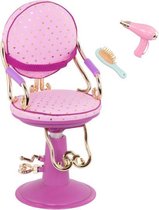 Our Generation Poppensalonstoel Sitting Pretty Roze 3-delig