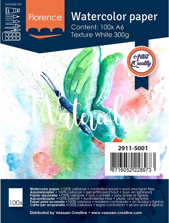 Papier Cartonné Kraft Florence - 20 Feuilles A4 300g/m² - Marron - Pour Scrapbooking Et DIY