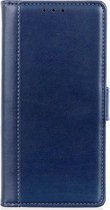 Shop4 - iPhone 13 Hoesje - Wallet Case met Pasjeshouder Grain Blauw