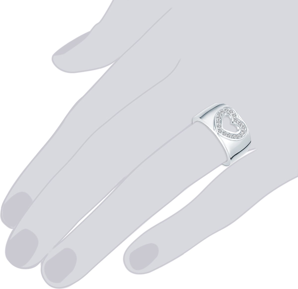 Rafaela Donata Rafaela Donata Zilveren ring Sterling zilver