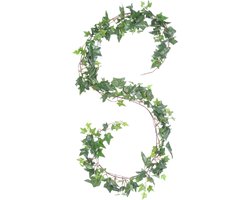 Mica Decorations klimop Hedera - hangplant/slinger - 180 cm - groen - Kunstplanten decoratie