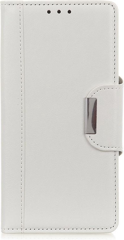 Samsung Galaxy A72 Book avec Fermeture Magnétique - Porte Carte - Portefeuille - Cuir - Samsung Galaxy A72 - Wit