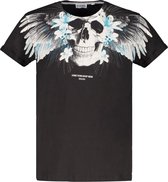 DEELUXE T-shirt met skull print BEBACK Charcoal