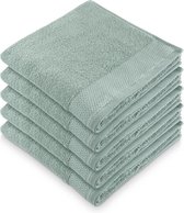 CLYR Badlaken Tidy Towels - Set van 5 stuks -70x140 - 100% BCI Katoen - Highlands Green