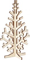 houten kerstboom 20 x 12 cm blank