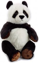 knuffel panda junior 22 cm pluche zwart/wit