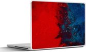 Sticker ordinateur portable - 12,3 pouces - Encre - abstrait - Rouge - Blauw