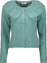 Jacqueline de Yong Vest Jdycamille L/s Collar Cardigan Knt 15230557 Bristol Blue/melange Dames Maat - M