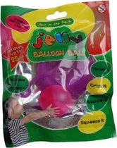 stuiterballon Jelly glow-in-the-dark 15 cm paars