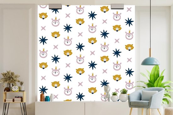 Behang - Fotobehang Dieren - Patroon - Vormen - Breedte 300 cm x hoogte 300 cm