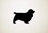 Sussex Spaniel - Silhouette hond - L - 65x96cm - Zwart - wanddecoratie