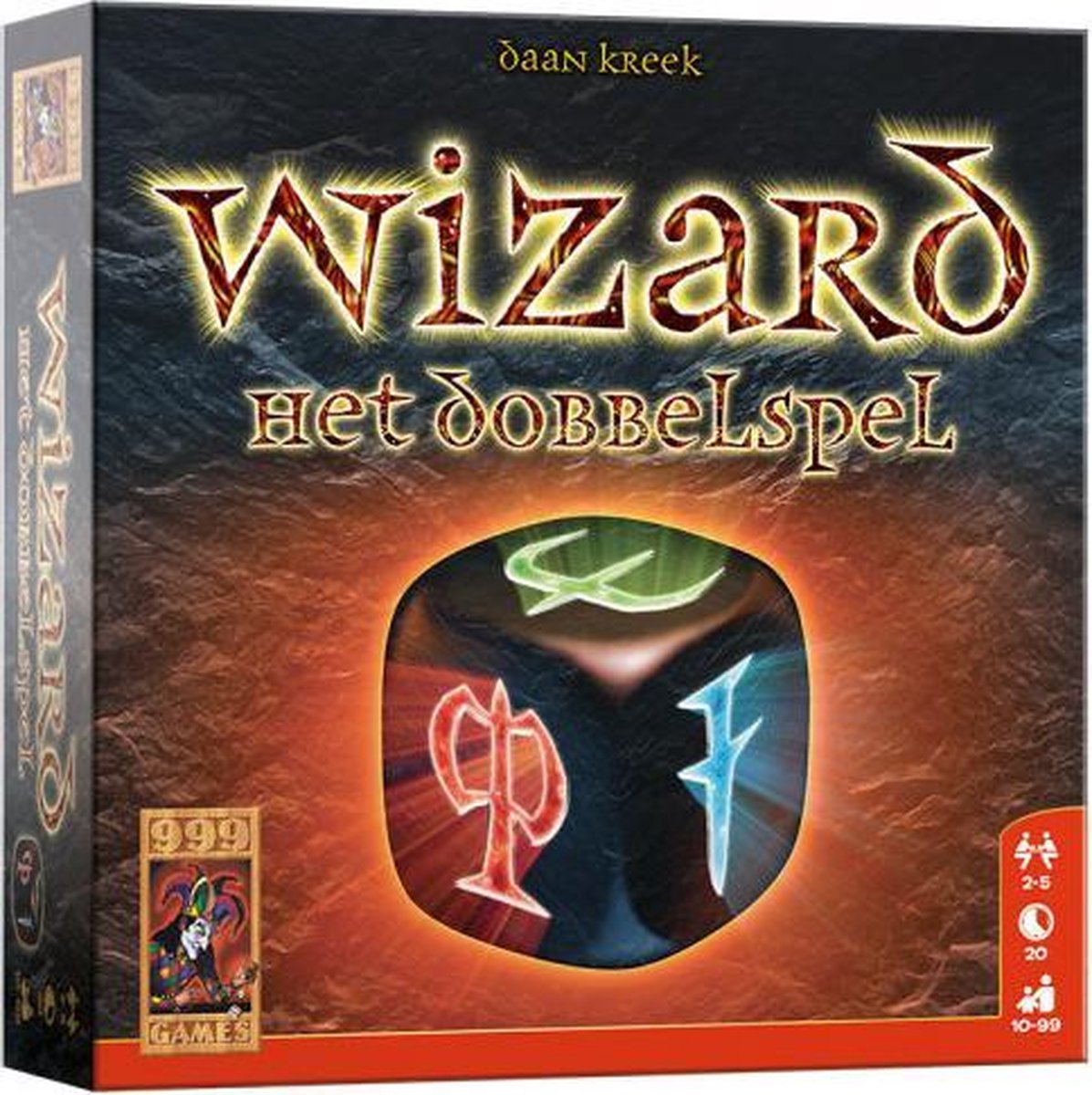 Afbeelding van product 999 Games  dobbelspel Wizard karton 19-delig