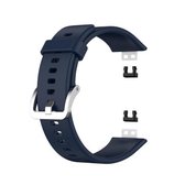 Voor Huawei Watch Fit smart horloge siliconen band TIA-B09 siliconen band (nachtblauw)