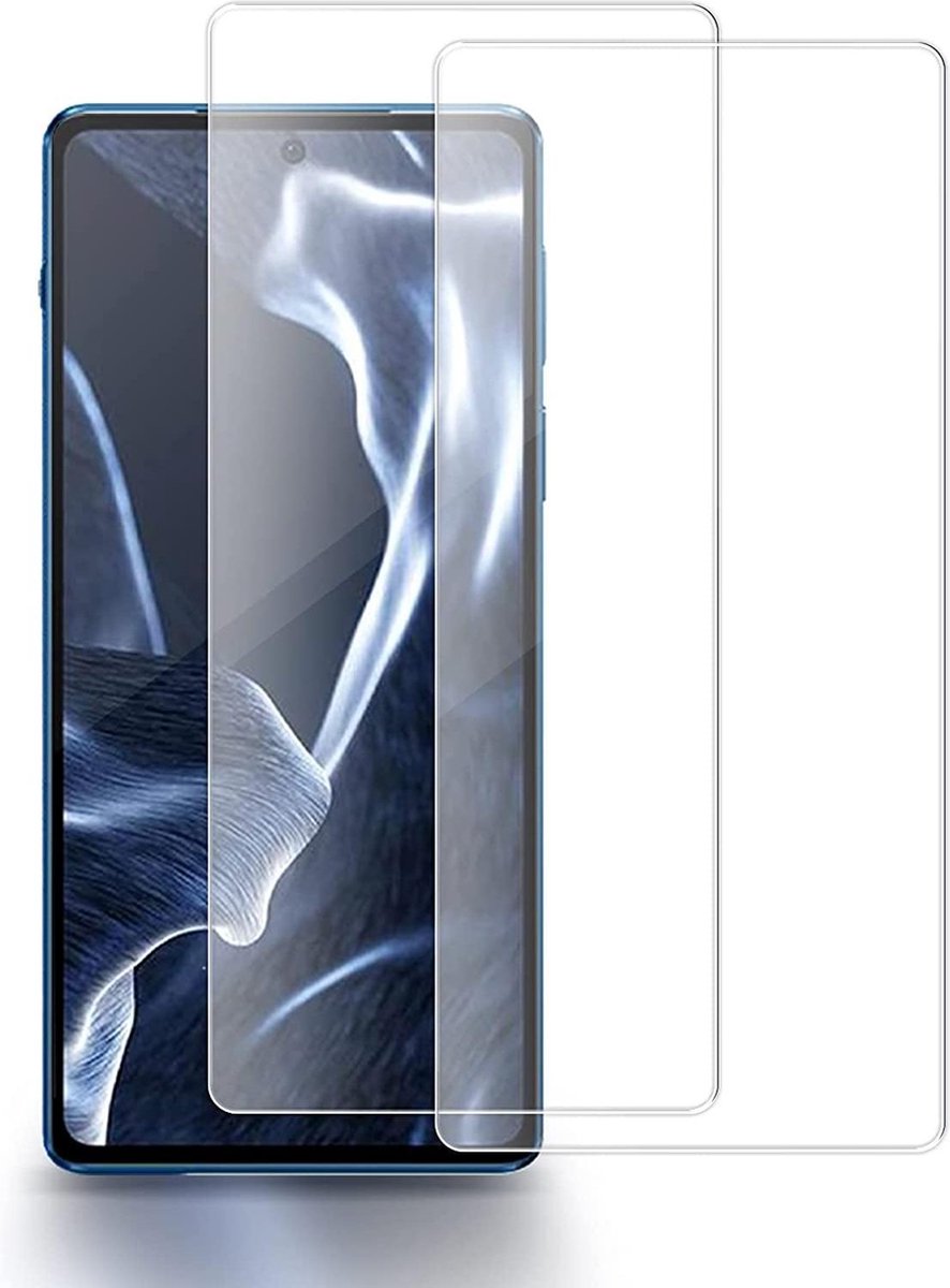 Screenprotector Glas - Tempered Glass Screen Protector Geschikt voor: Motorola Edge 20 - 2x