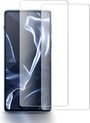 Screenprotector Glas - Tempered Glass Screen Protector Geschikt voor: Motorola Edge 20 - 2x