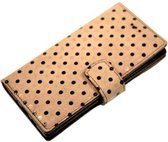 Made-NL vier pasjes (Samsung Galaxy S21) Book case Suede Wit zwart bolletjes robuuste schijfmagneet