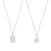May Sparkle Sparkling Island Dames GiftsetKetting Staal  - Zilverkleurig