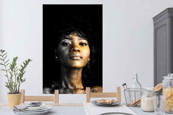 Stickers muraux - Film autocollant - Femme - Argile - Couleurs - 80x120 cm - Film adhésif - Stickers muraux Chambre d'enfant - Papier peint autocollant