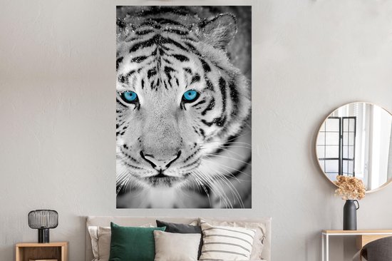 Affiche Tigre - Tête - Yeux - 120x180 cm XXL
