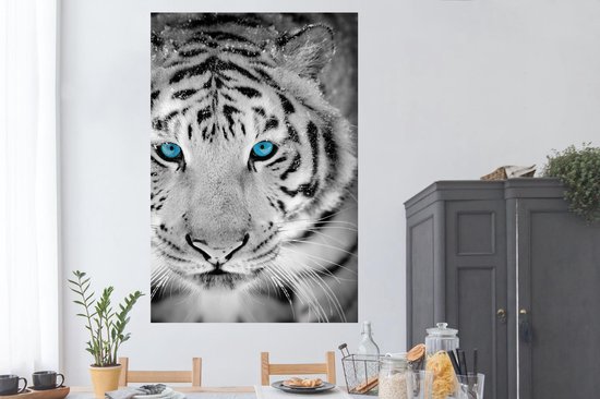 Affiche Tigre - Tête - Yeux - 120x180 cm XXL