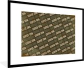 Fotolijst incl. Poster - Super opa - Spreuken - Quotes - Opa - 90x60 cm - Posterlijst