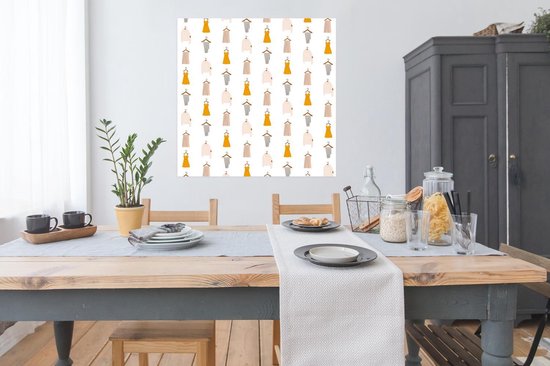 Poster Vêtements - Motifs - Couleurs - 100x100 cm XXL