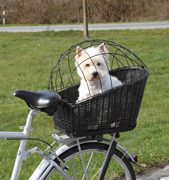 Trixie fietsmand met draadkoepel achterop zwart - Default Title van Trixie — afbeelding 5