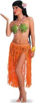 verkleedrok Hawaiian dames 70 cm polyester oranje