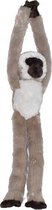 knuffel vervetaap junior 51 cm pluche bruin/wit