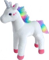 knuffel unicorn meisjes 29 cm pluche wit