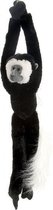 knuffel Colobus aap junior 51 cm pluche zwart/wit