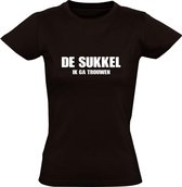 De Sukkel - Ik ga trouwen | Dames T-shirt | Zwart | Vrijgezellenfeest | Bruid | Bruidegom | Echtgenoot | Echtgenote | Huwelijk | Afscheid | Grappig | Cadeau