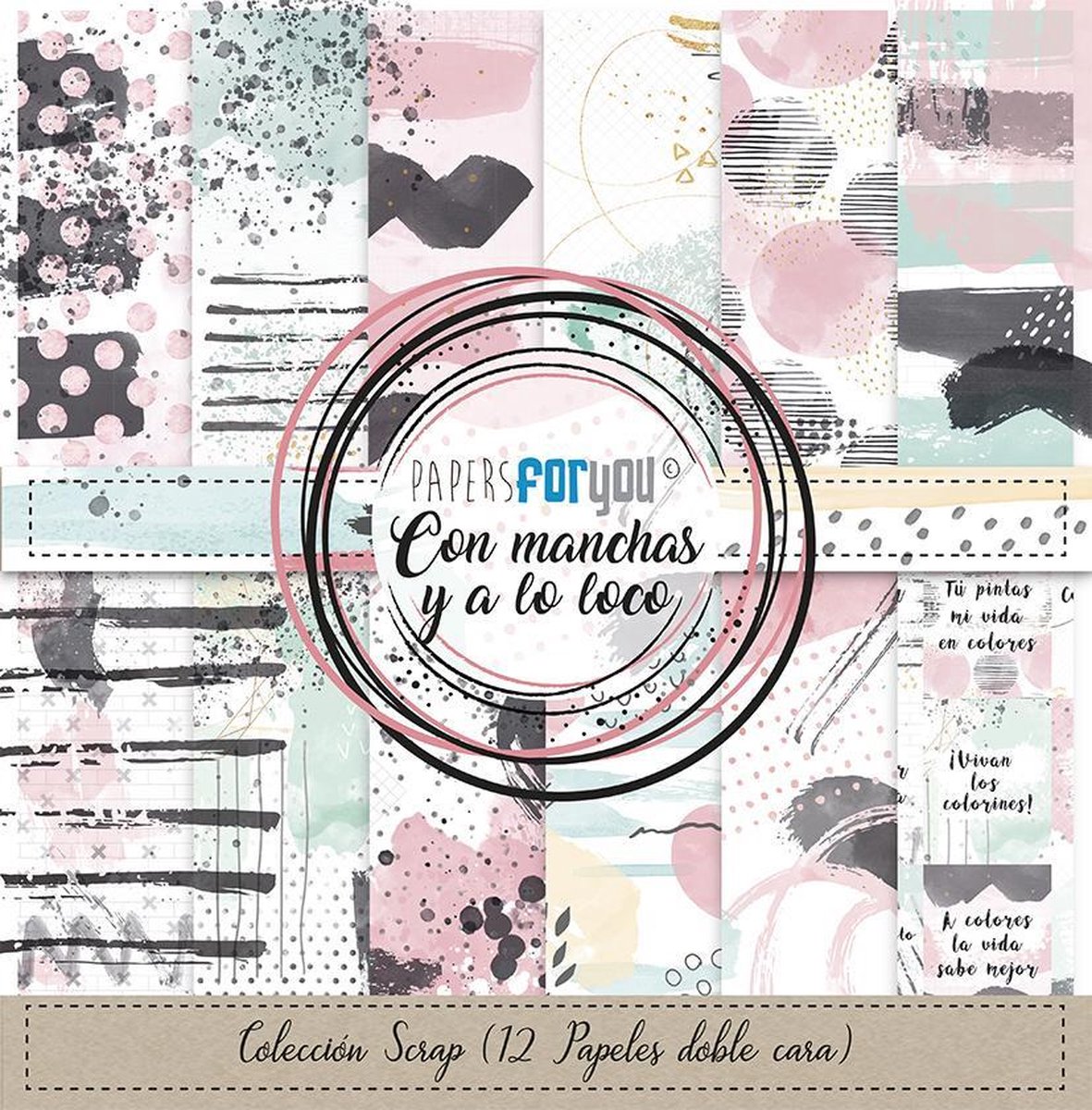 Con Manchas Y A Lo Loco 12x12 Inch Paper Pack (12pcs) (PFY-2271)