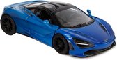 auto McLaren 720S pull-back 1:36 staal die-cast blauw