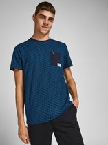 Jack & Jones T-shirt Jcoraider Ss Tee Crew Neck Nl 12199103 Navy Blazer Mannen Maat - S