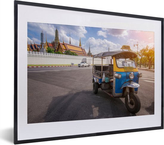 Fotolijst incl. Poster - Tuk Tuk - Thailand - Taxi - 40x30 cm - Posterlijst