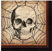 servetten Spooky Symbols 33 cm papier beige 16 stuks