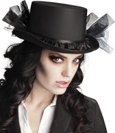 hoed Megan dames polyester zwart one-size