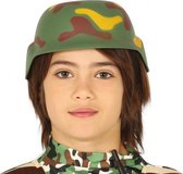 helm soldaat junior groen one-size