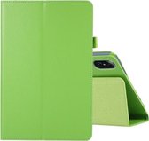 Voor Honor Tablet V7 Pro Litchi Textuur Effen Kleur Horizontale Flip Lederen Case met Houder & Pen Slot (Groen)