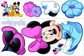 muurstickers Minnie Mouse vinyl 8 stuks