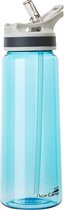 Tritan springdeckel waterfles 800 ml blauw