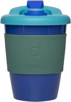 Herbruikbare Koffiebeker - 340ml - Oceaan Blauw - Kunststof - Pioneer