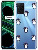 Realme 8 5G Hoesje Chillin like a penguin - Designed by Cazy