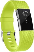 By Qubix - Fitbit Charge 2 siliconen bandje (Large) - Groen - Fitbit charge bandjes