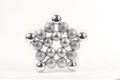 Set van 20 kerstballen - Ø5 cm - Zilver