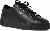 s.Oliver Dames Sneaker 5-5-23666-37 001 zwart Maat: 38 EU