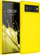 kwmobile telefoonhoesje voor Google Pixel 6 - Hoesje voor smartphone - Back cover in stralend geel